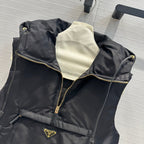 Nylon Down Jacket with Hood