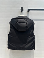 Nylon Down Jacket with Hood