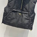 Nylon Down Jacket with Hood
