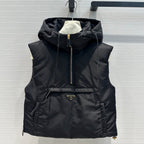 Nylon Down Jacket with Hood