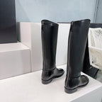 Leather Slip-On Boots