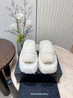 Women’s Sheepskin Fur Platform Slippers