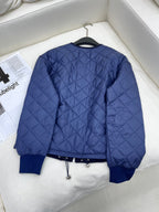 Diamond-Quilted Cotton Jacket