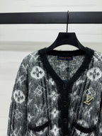 Monogram Knit Cardigan