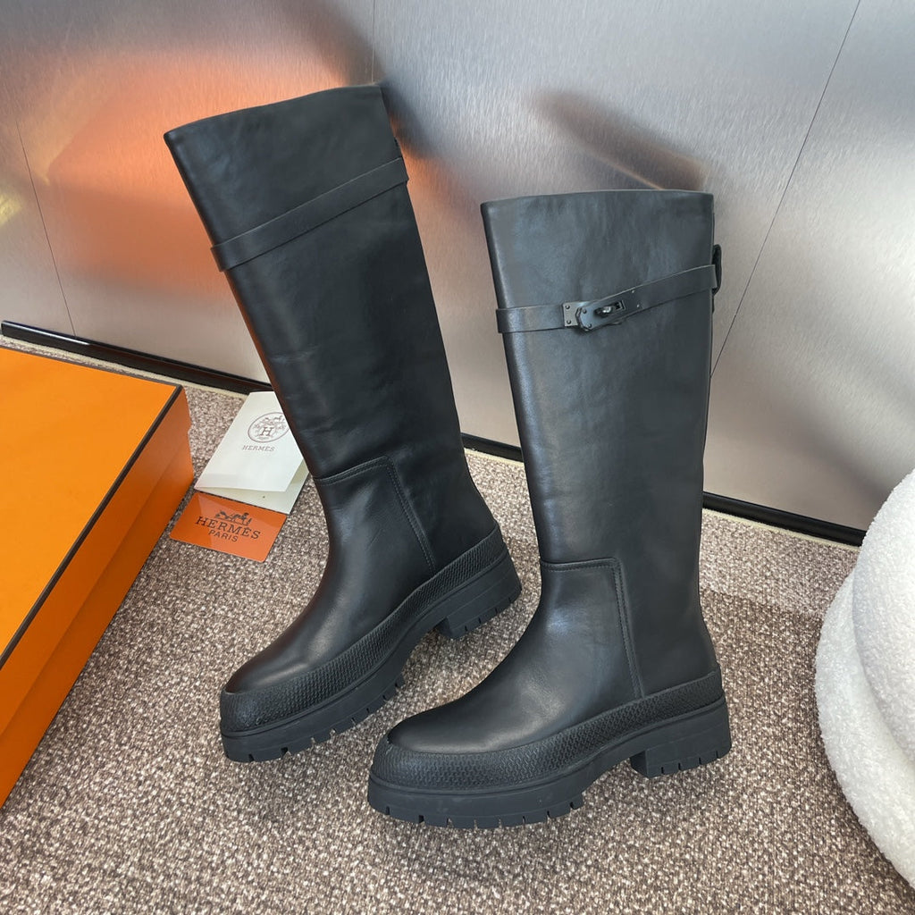 Punk Style Buckle Boots