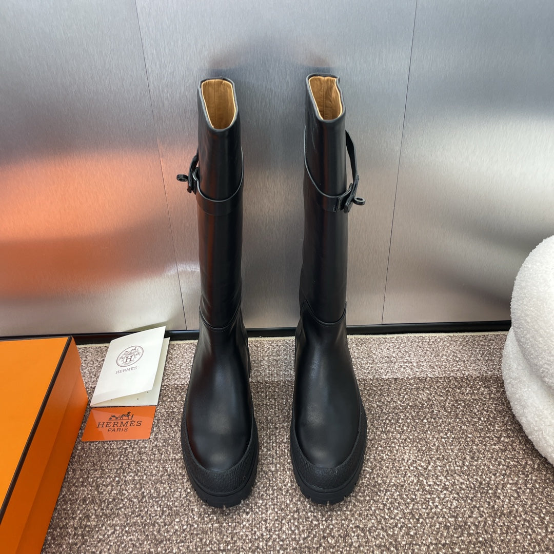 Punk Style Buckle Boots