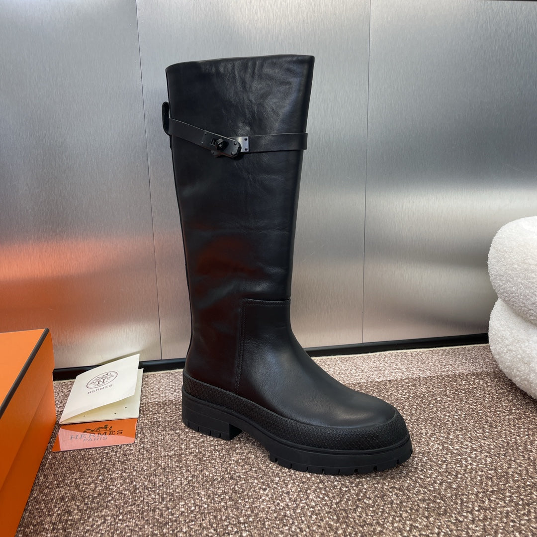 Punk Style Buckle Boots