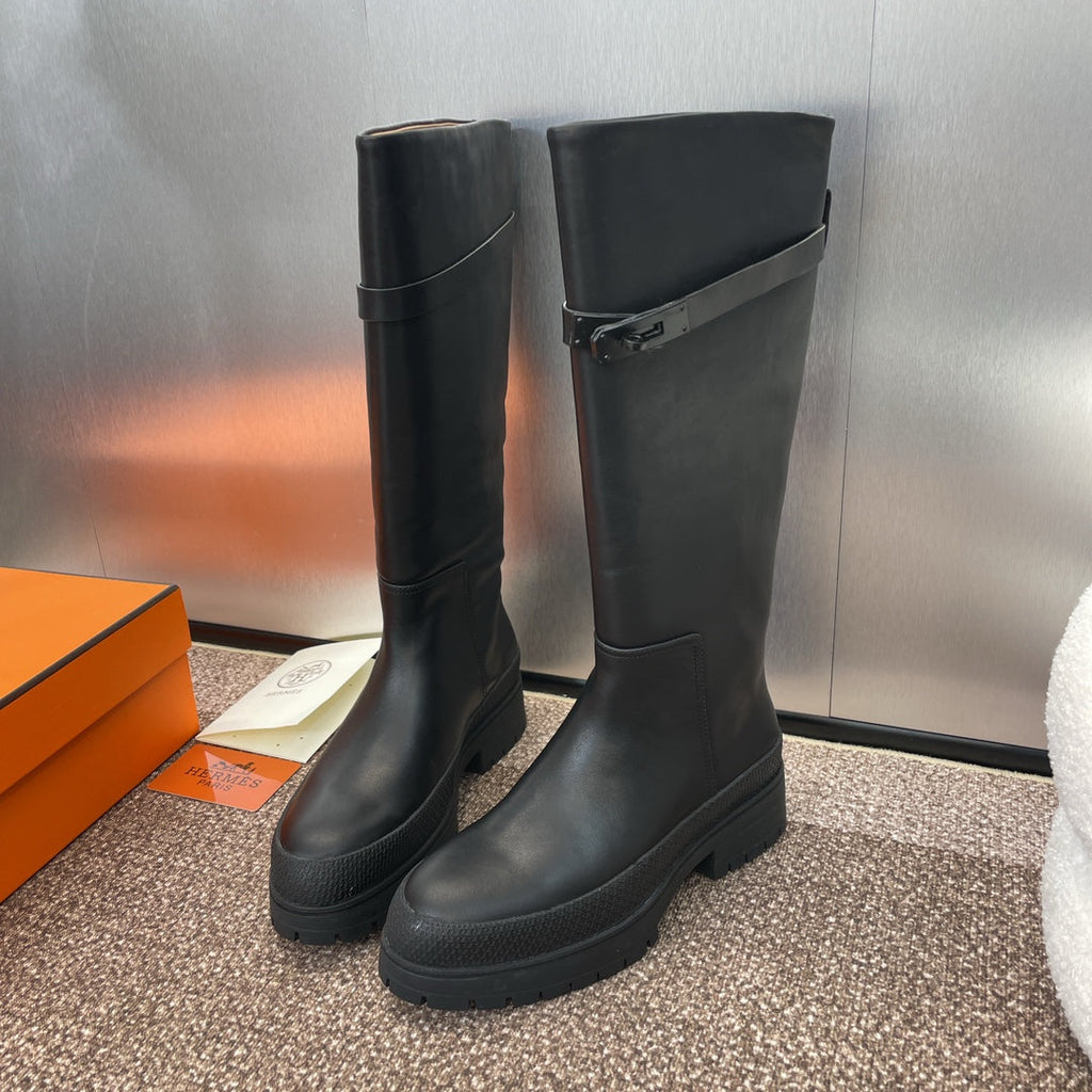 Punk Style Buckle Boots