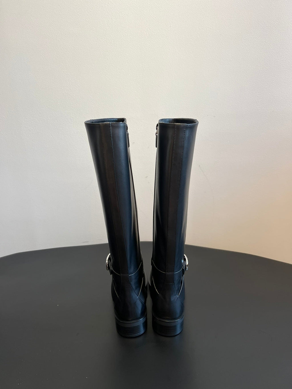 Women’s Suede Calfskin Boots with Buckle
