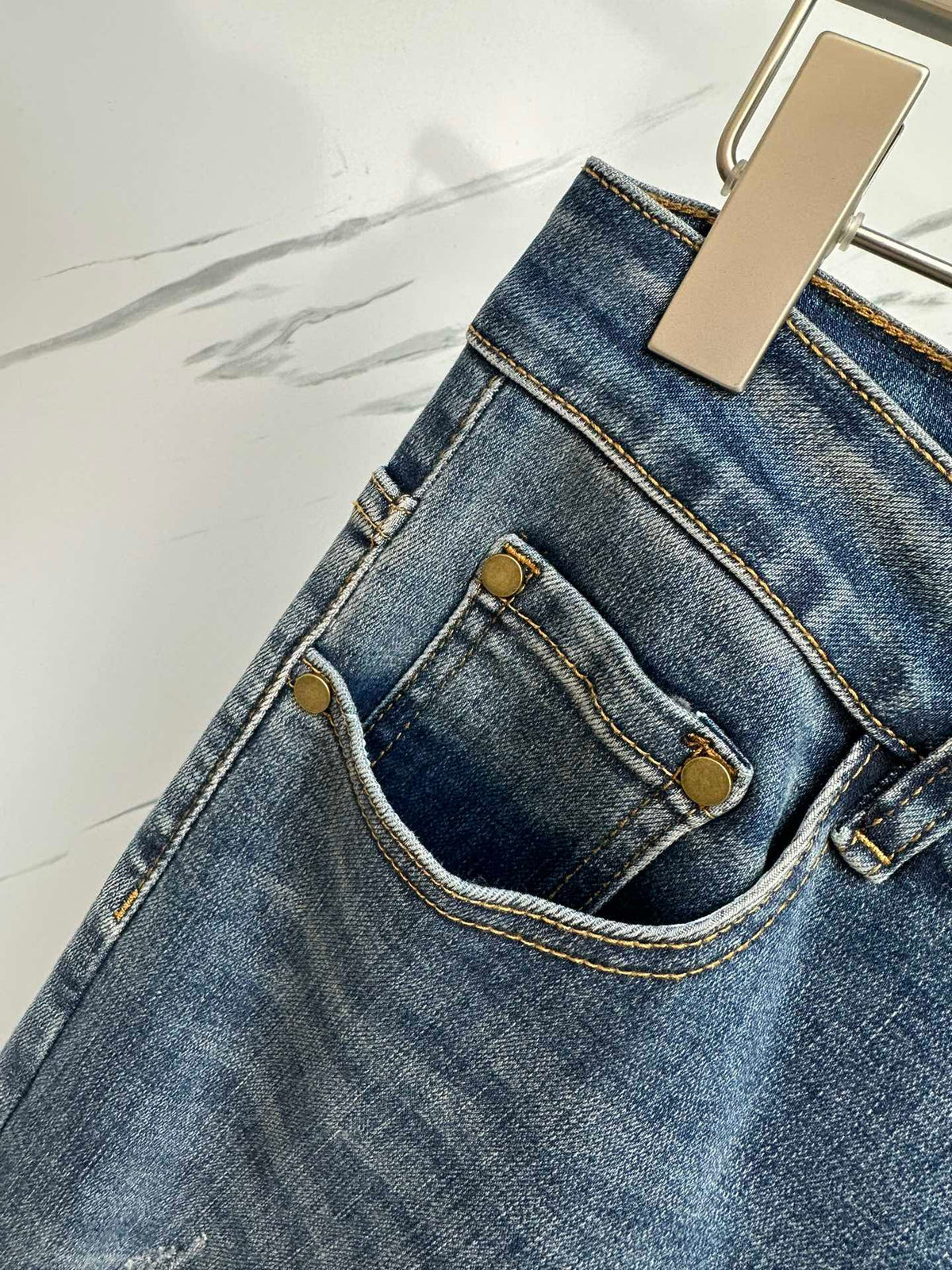 Men’s Designer Washed Denim Jeans