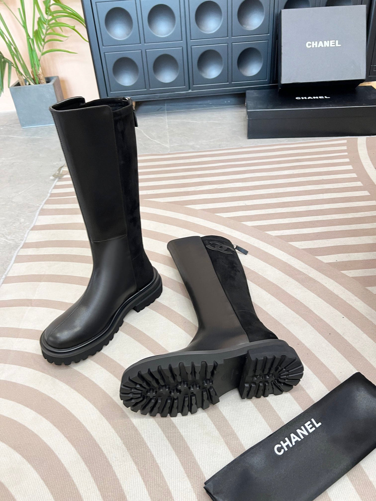 Women’s Embroidered Tall Leather Boots