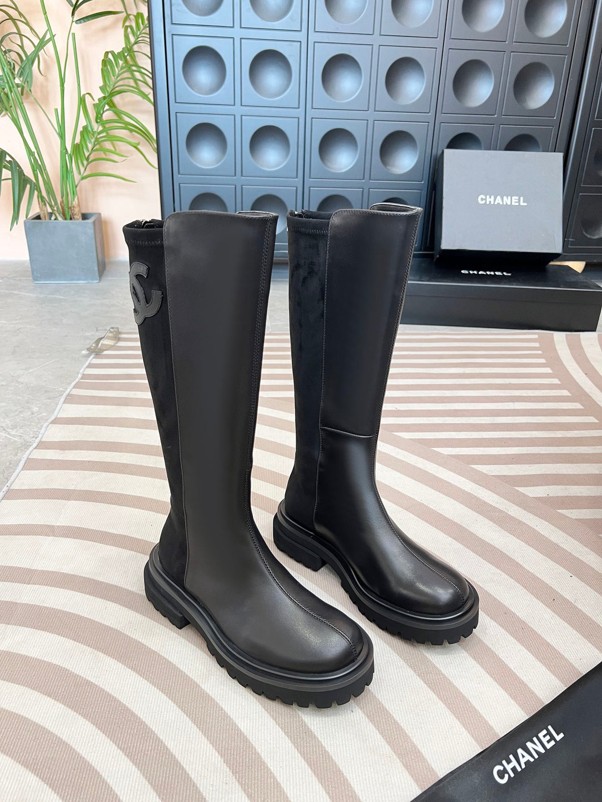 Women’s Embroidered Tall Leather Boots