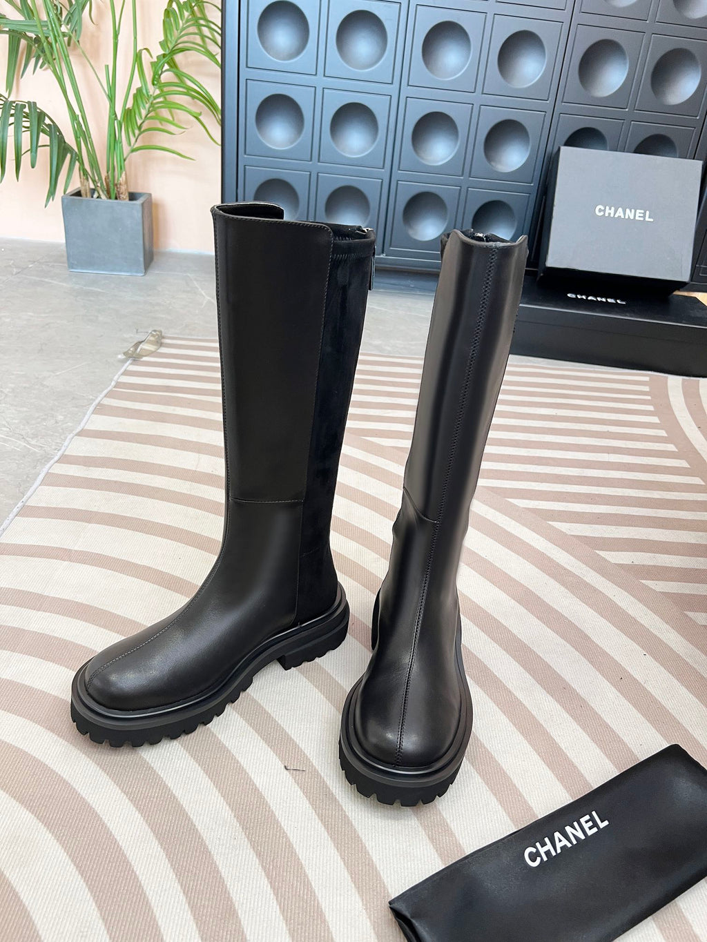 Women’s Embroidered Tall Leather Boots
