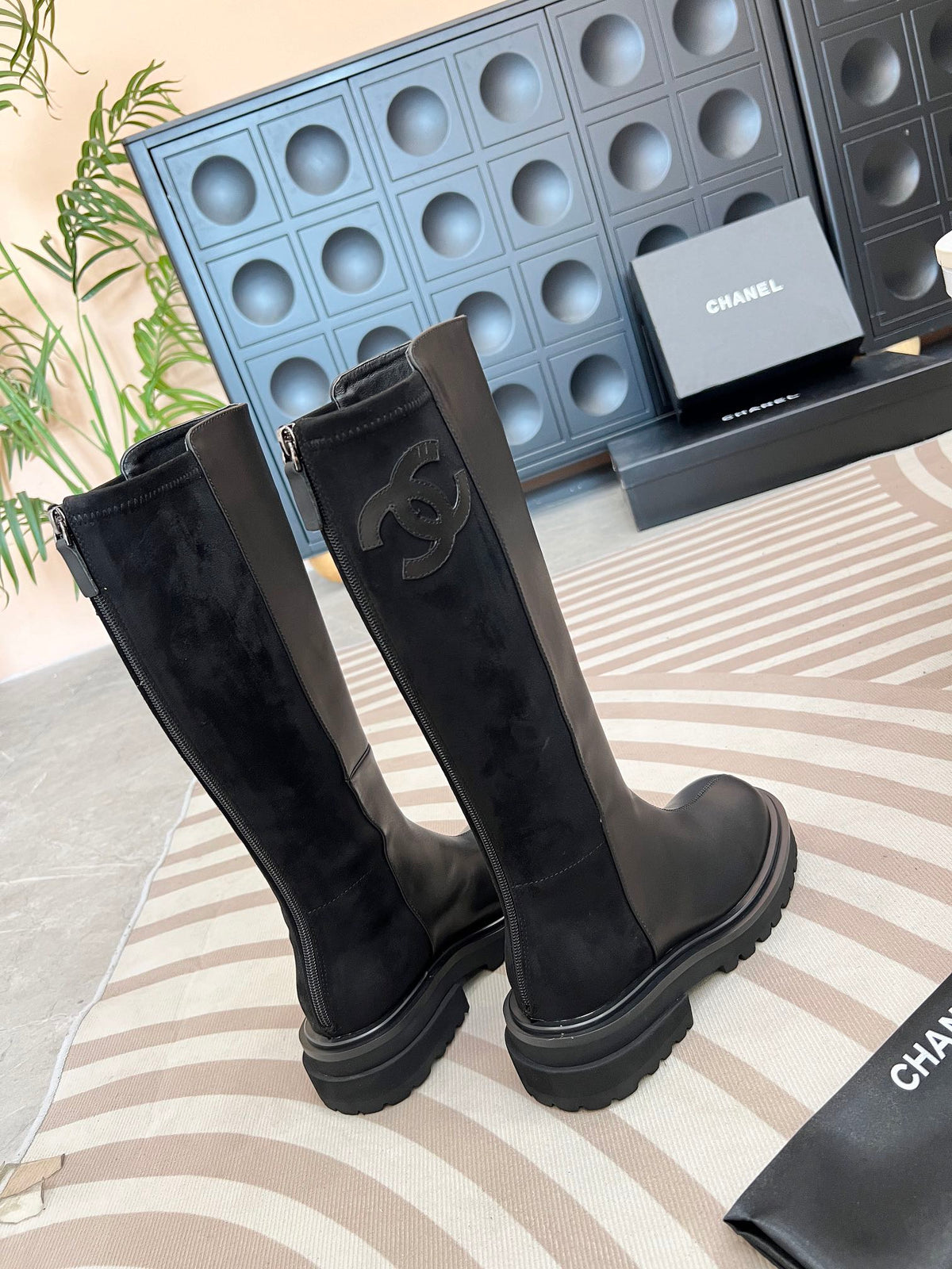 Women’s Embroidered Tall Leather Boots
