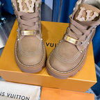 Premium Checker Series Chunky Sole Ankle Boots