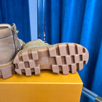 Premium Checker Series Chunky Sole Ankle Boots
