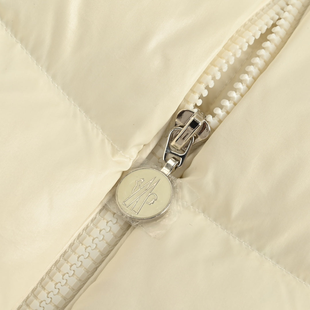 Hooded Down Jacket with Removable Fur Collar