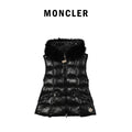 Hooded Down Jacket with Removable Fur Collar