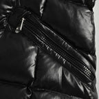 Hooded Down Jacket with Removable Fur Collar