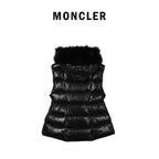 Hooded Down Jacket with Removable Fur Collar