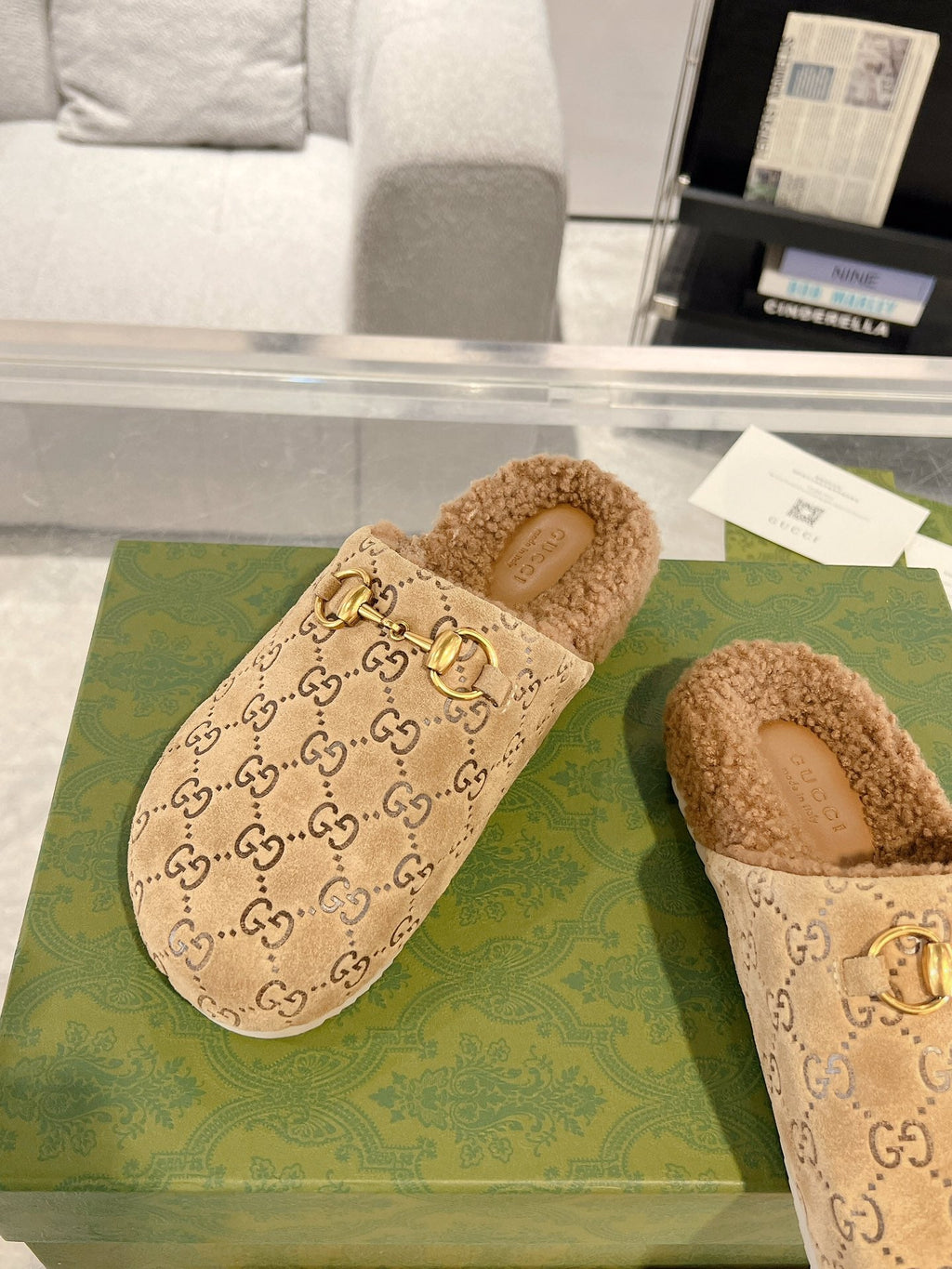 Women’s Shearling Horsebit Slippers