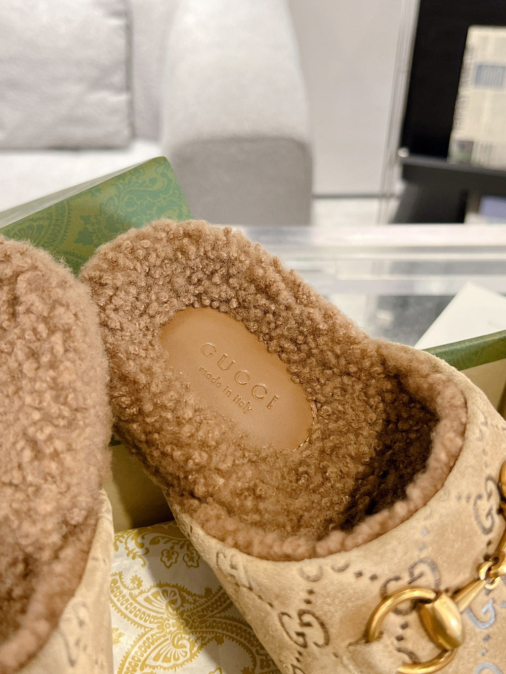 Women’s Shearling Horsebit Slippers