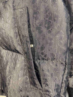 Black Jacquard Goose Down Jacket
