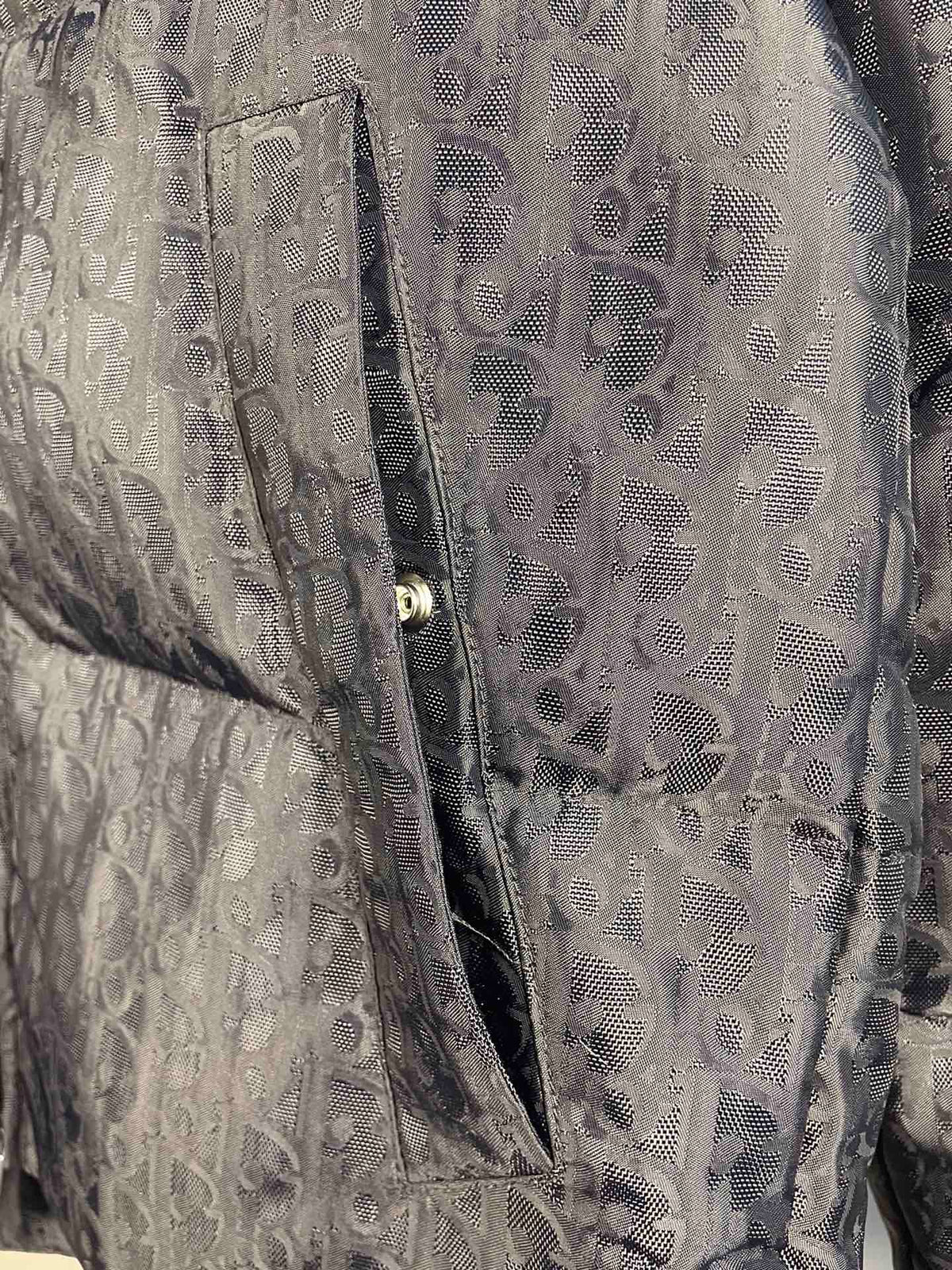 Black Jacquard Goose Down Jacket