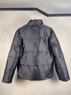 Black Jacquard Goose Down Jacket