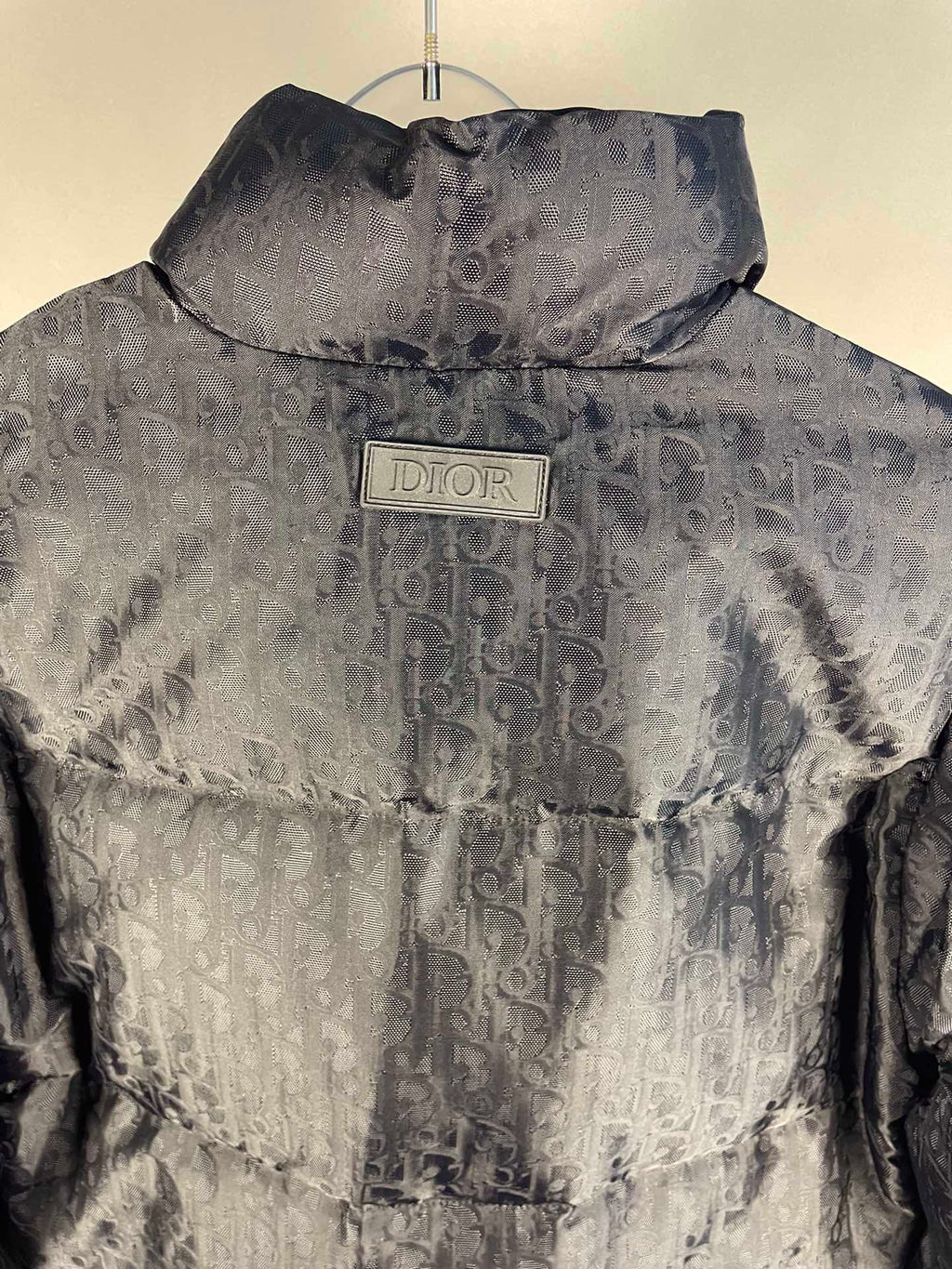 Black Jacquard Goose Down Jacket
