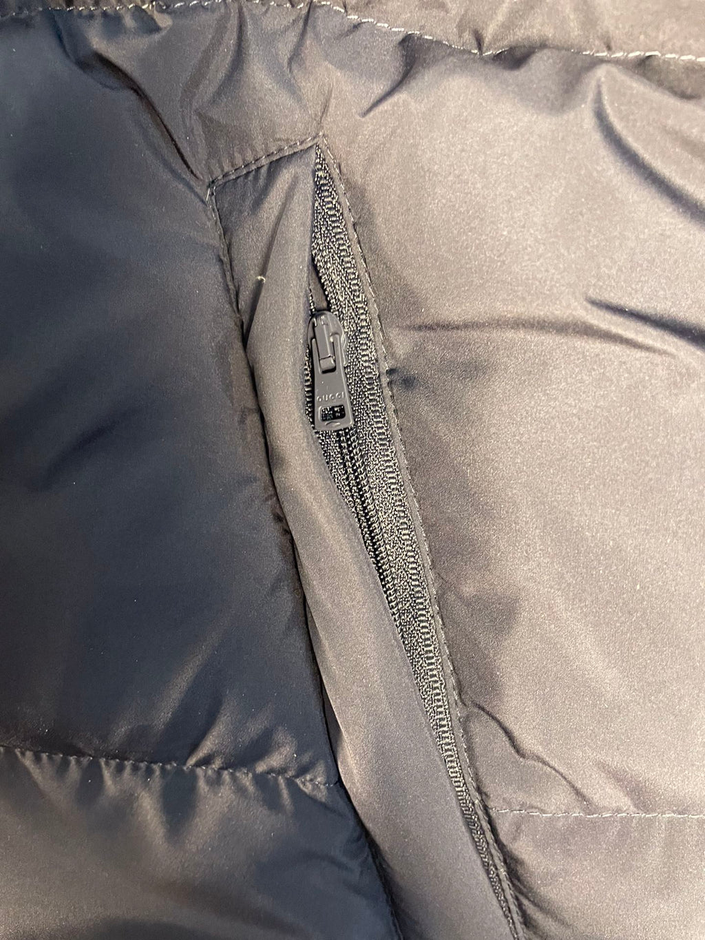Navy Blue Hooded Goose Down Jacket