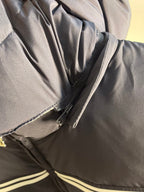 Navy Blue Hooded Goose Down Jacket