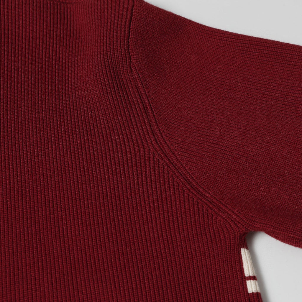 Jacquard Logo Knit Crewneck Sweater