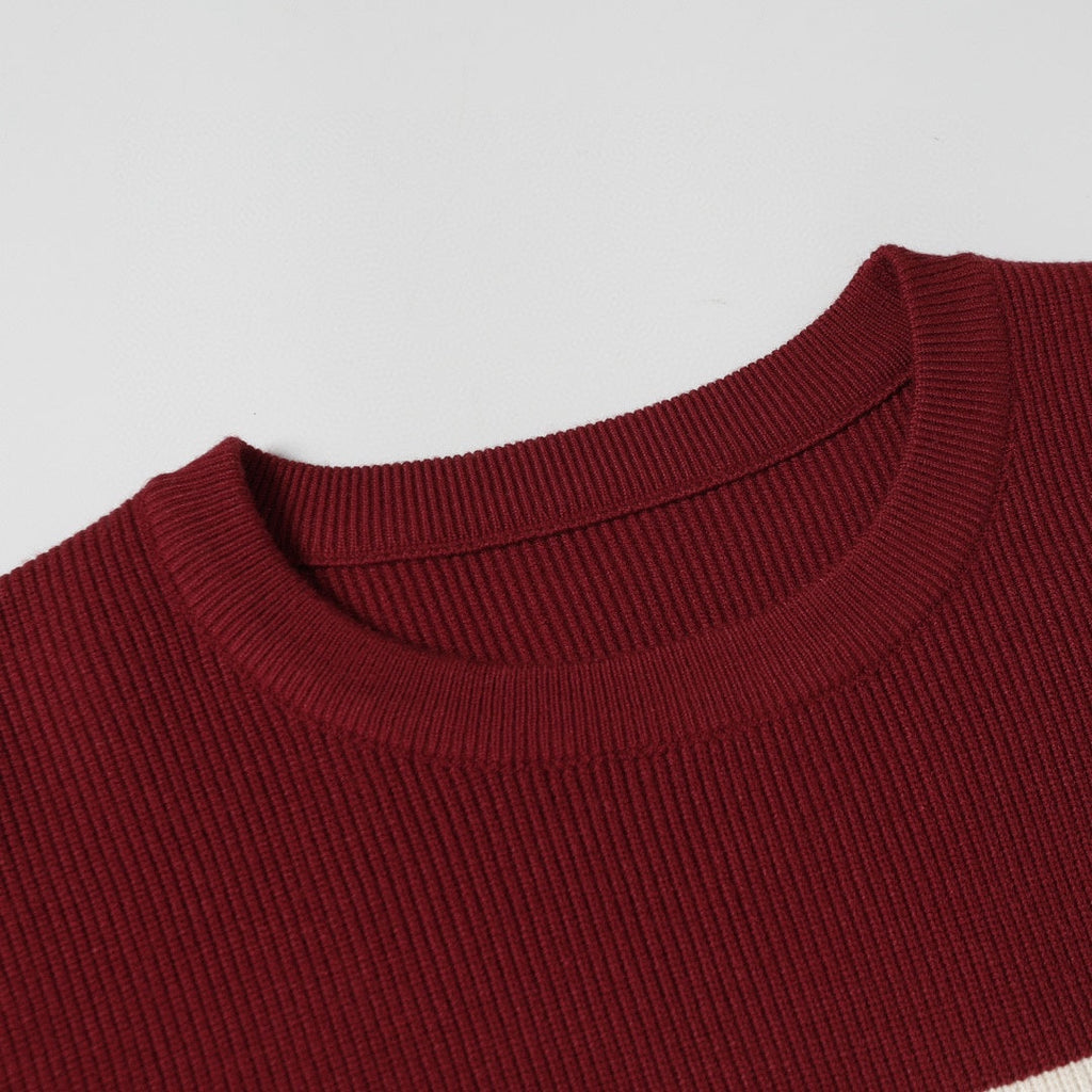 Jacquard Logo Knit Crewneck Sweater