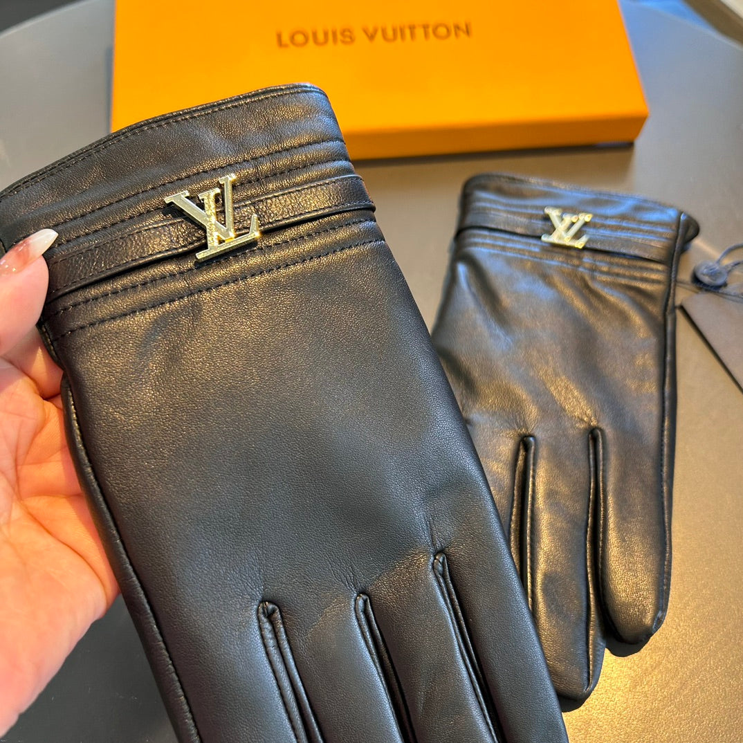 Men’s Sheepskin Leather Gloves with Cashmere Lining