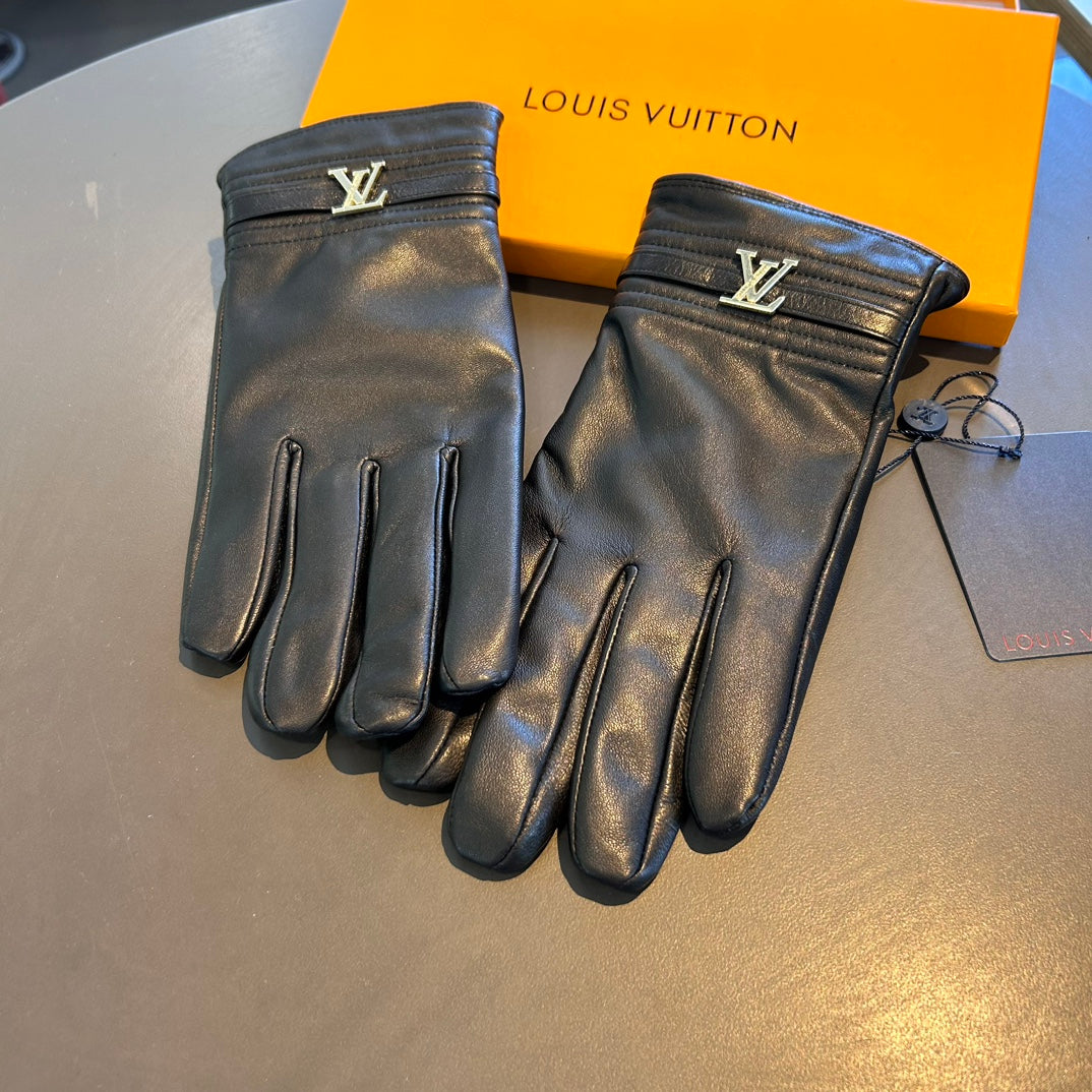 Men’s Sheepskin Leather Gloves with Cashmere Lining