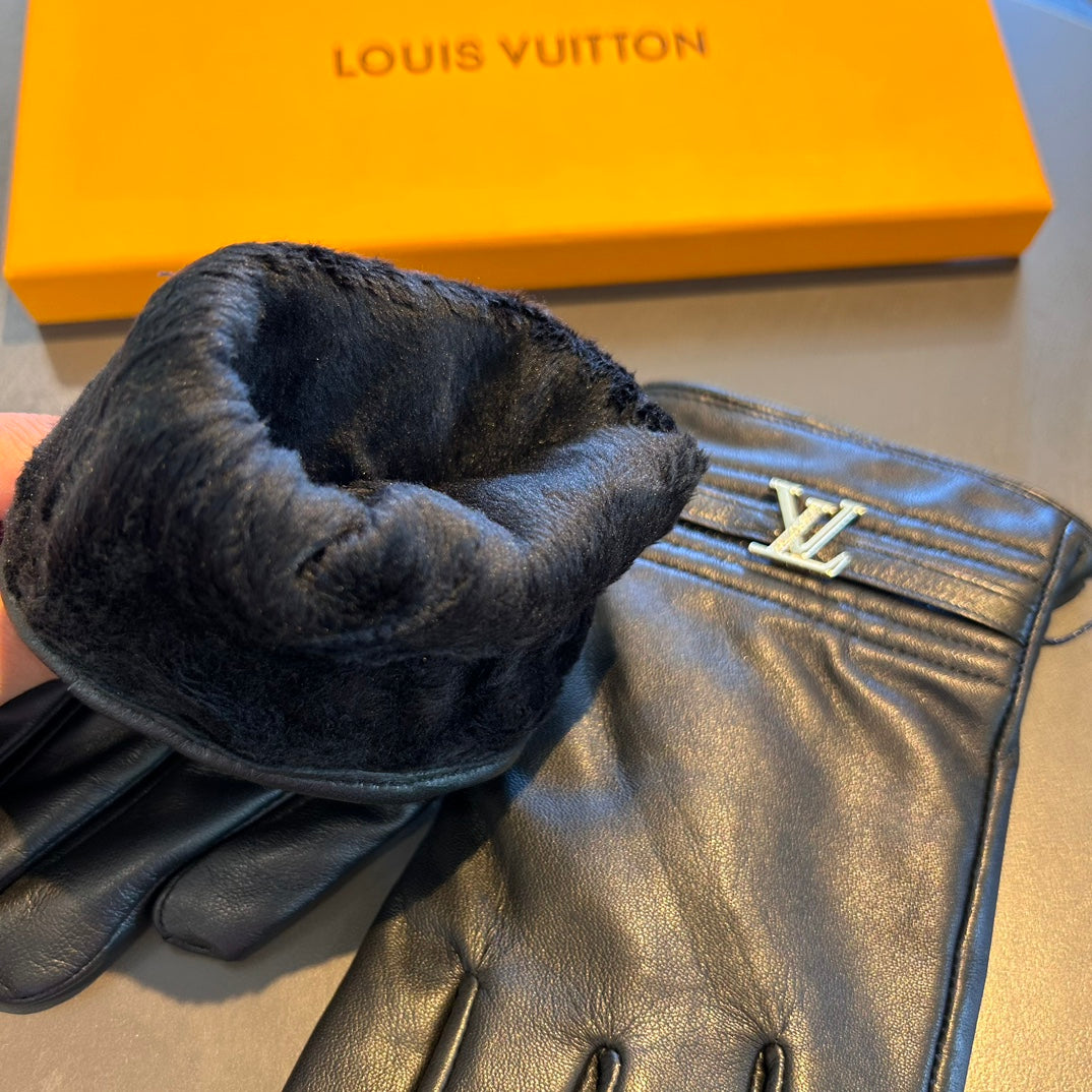 Men’s Sheepskin Leather Gloves with Cashmere Lining