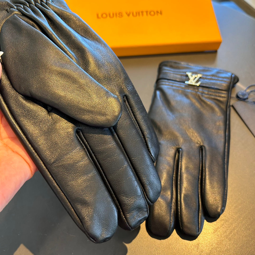 Men’s Sheepskin Leather Gloves with Cashmere Lining