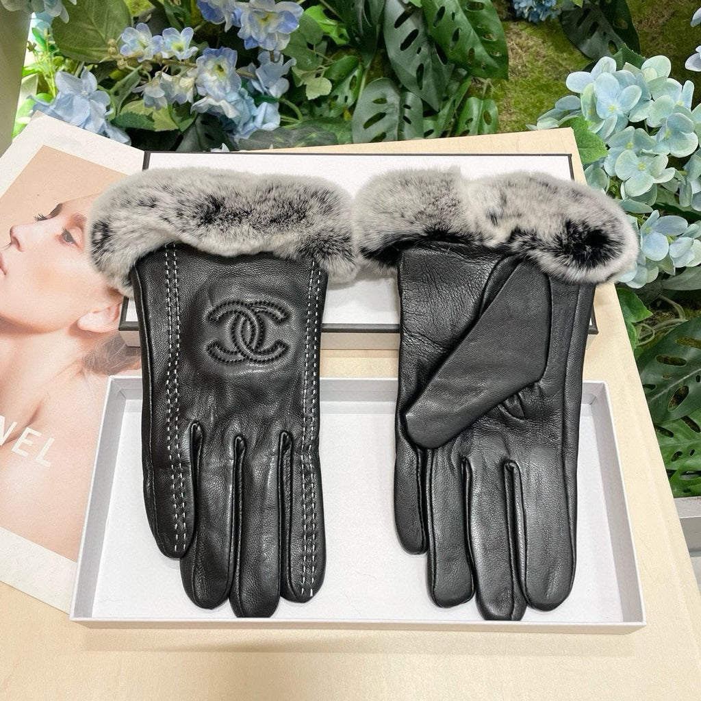 Luxury Sheepskin Gloves with Rabbit Fur Lining