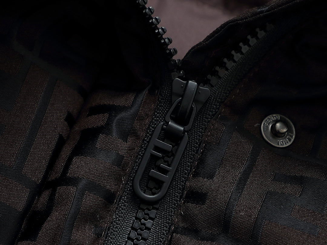FF Print Goose Down Jacket
