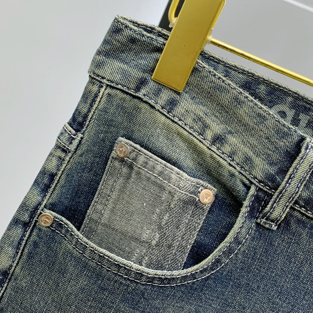 Men’s Premium Vintage-Wash Denim Jeans