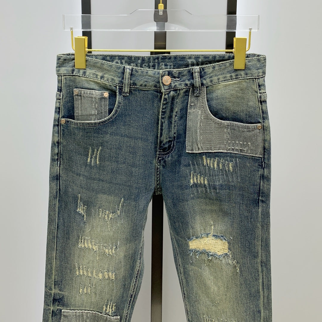 Men’s Premium Vintage-Wash Denim Jeans
