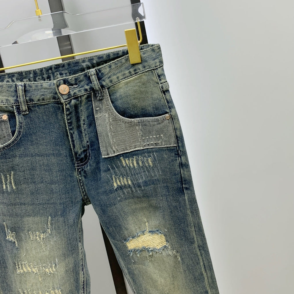 Men’s Premium Vintage-Wash Denim Jeans