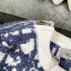 Cashmere Jacquard Long-Sleeve Sweater
