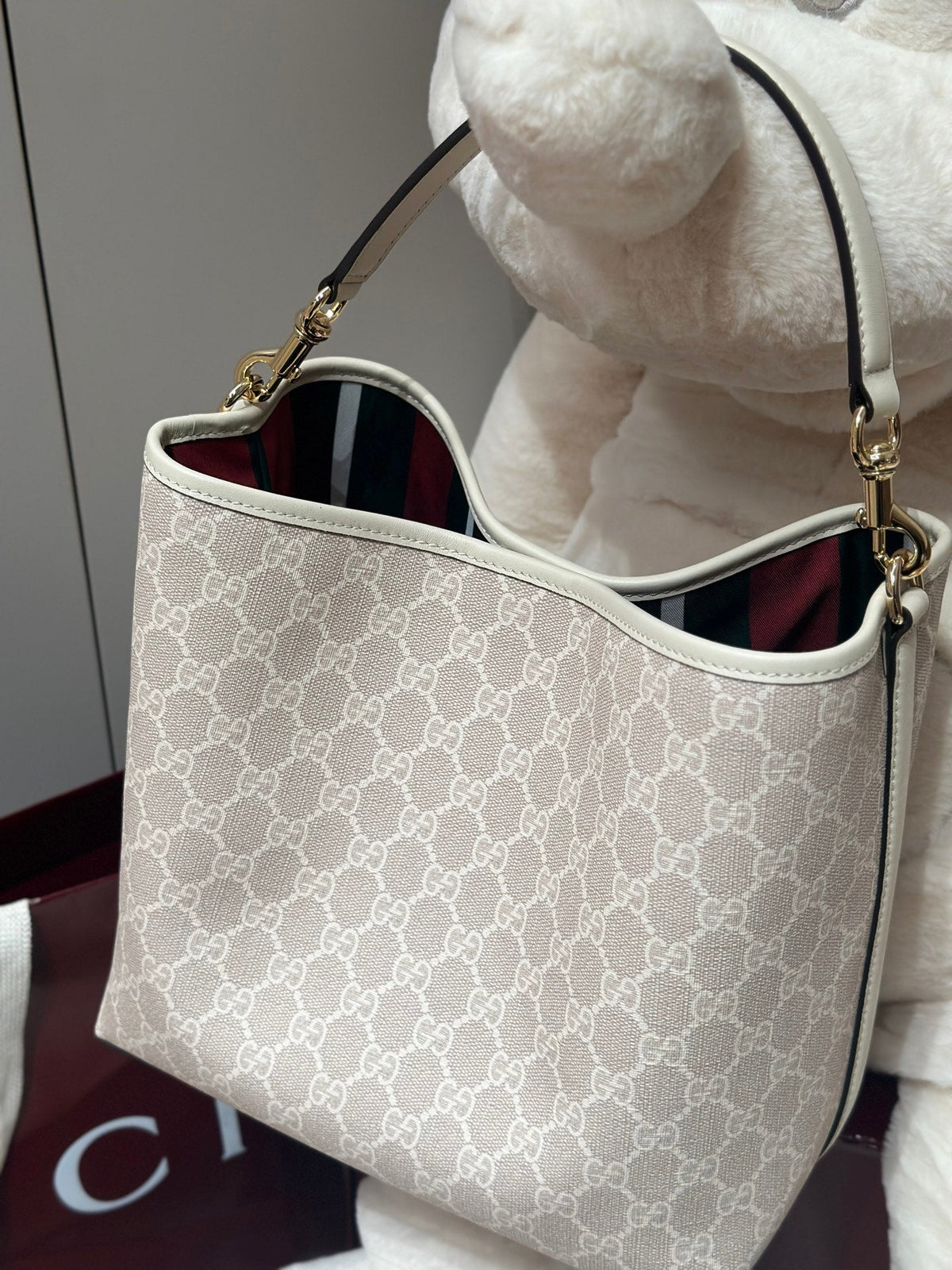 Small Shoulder Bag Beige & Ochre