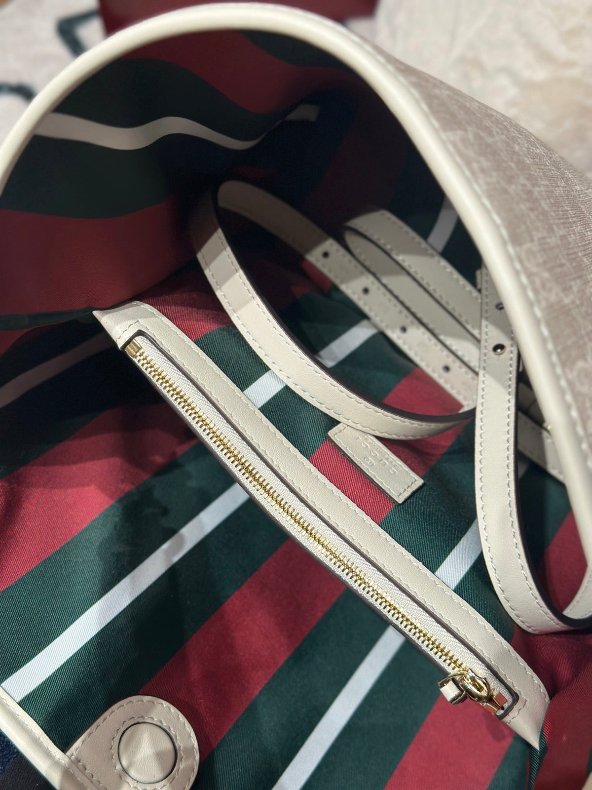 Small Shoulder Bag Beige & Ochre