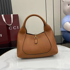 Softbit Shoulder Bag Brown Leather