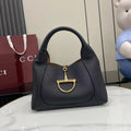 Softbit Shoulder Bag Black Leather