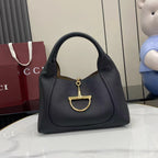 Softbit Shoulder Bag Black Leather