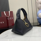 Softbit Shoulder Bag Black Leather